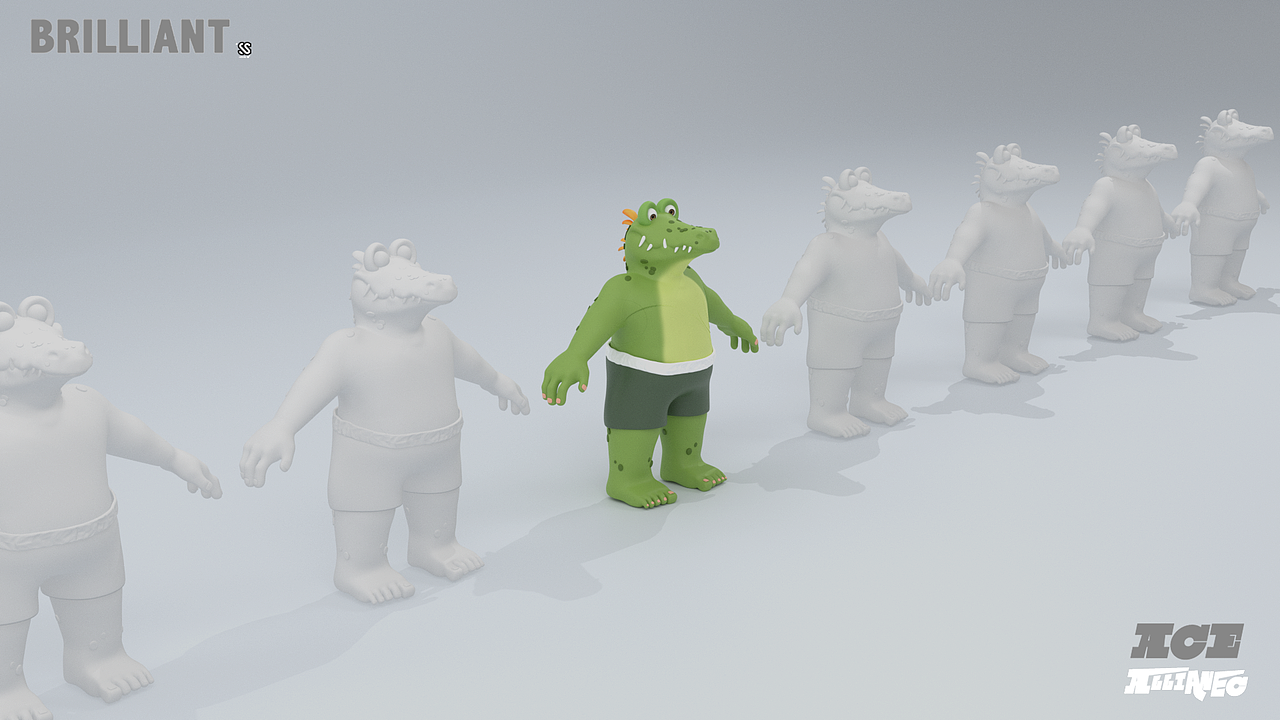 鳄鱼   我很凶的·不要过来呀--