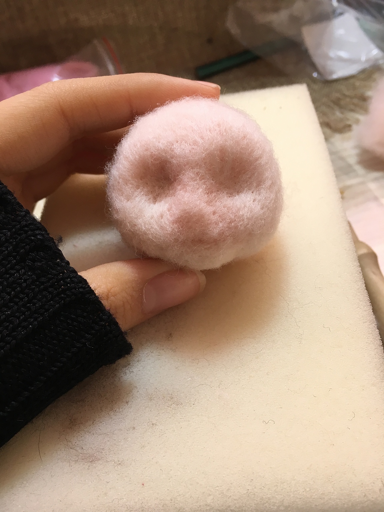 我的第一个毛毡娃 小魔怪 感觉自己像个造物者（图ZNzg2MTQwNDA=） - 手办/模玩 - 站酷设计师w鲨_210原创素材 - 站酷ZCOOL