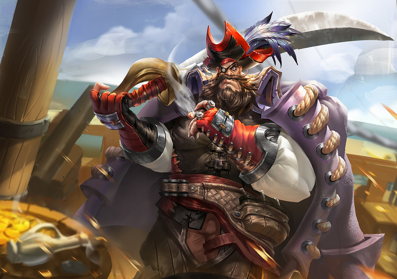 海盗|插画|游戏原画|灵洛天 - 原创作品 - 站酷 (zcool)