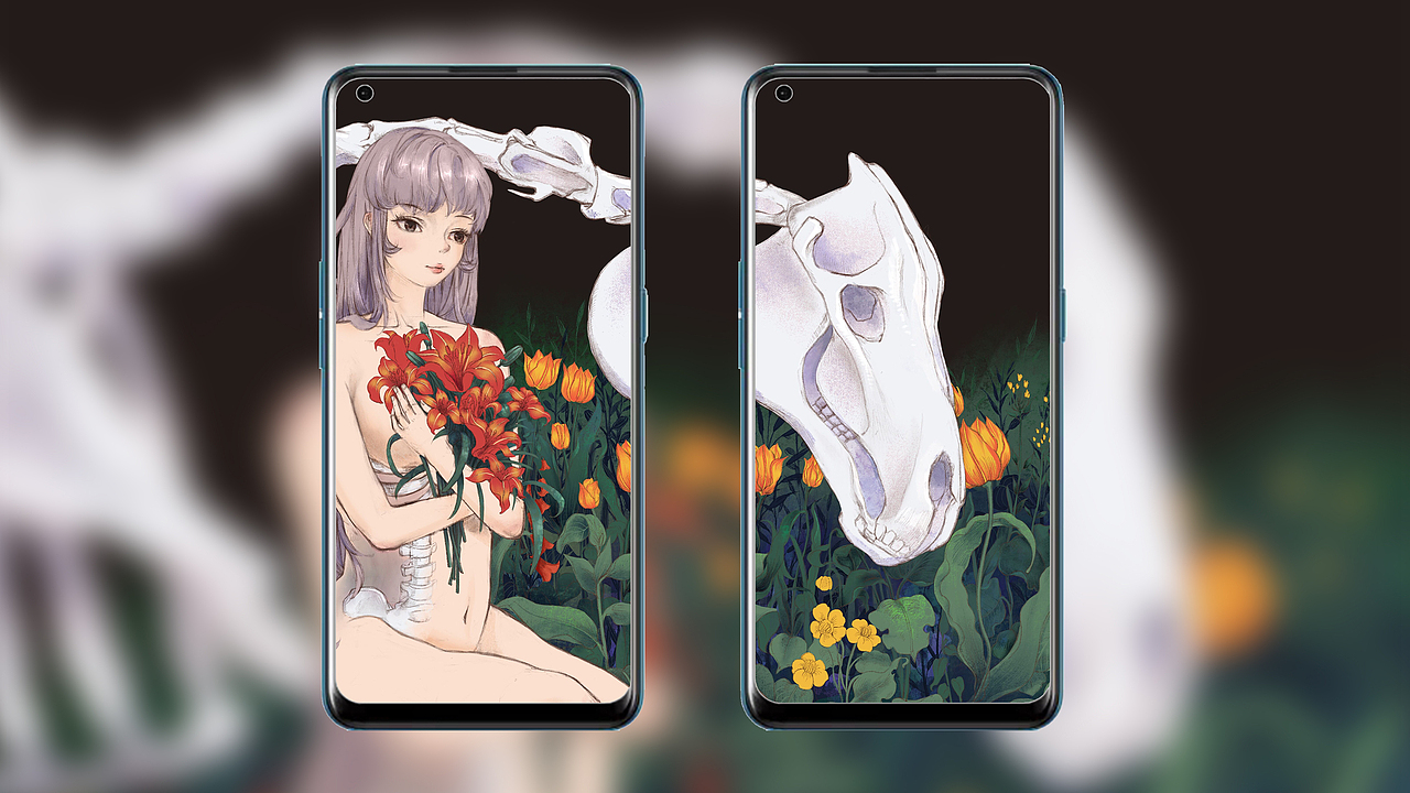 少女与骨（图ZMjYzOTIxMjky） - 海报 - 站酷设计师Anita_Shi原创素材 - 站酷ZCOOL