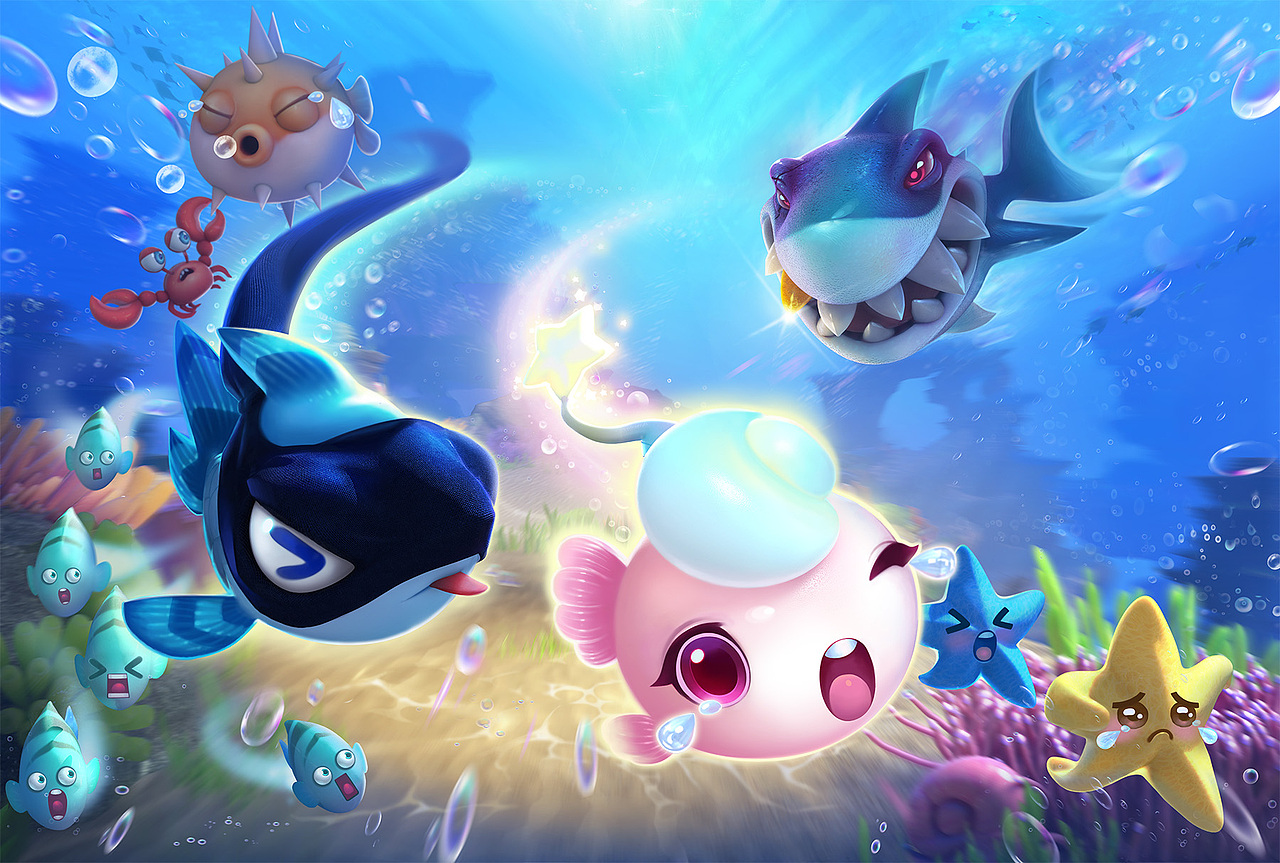 2015~2016原画 Q版海洋类 手游项目（图ZNTU4MDQ2OTI=） - 游戏原画 - 站酷设计师wydjojo原创素材 - 站酷ZCOOL