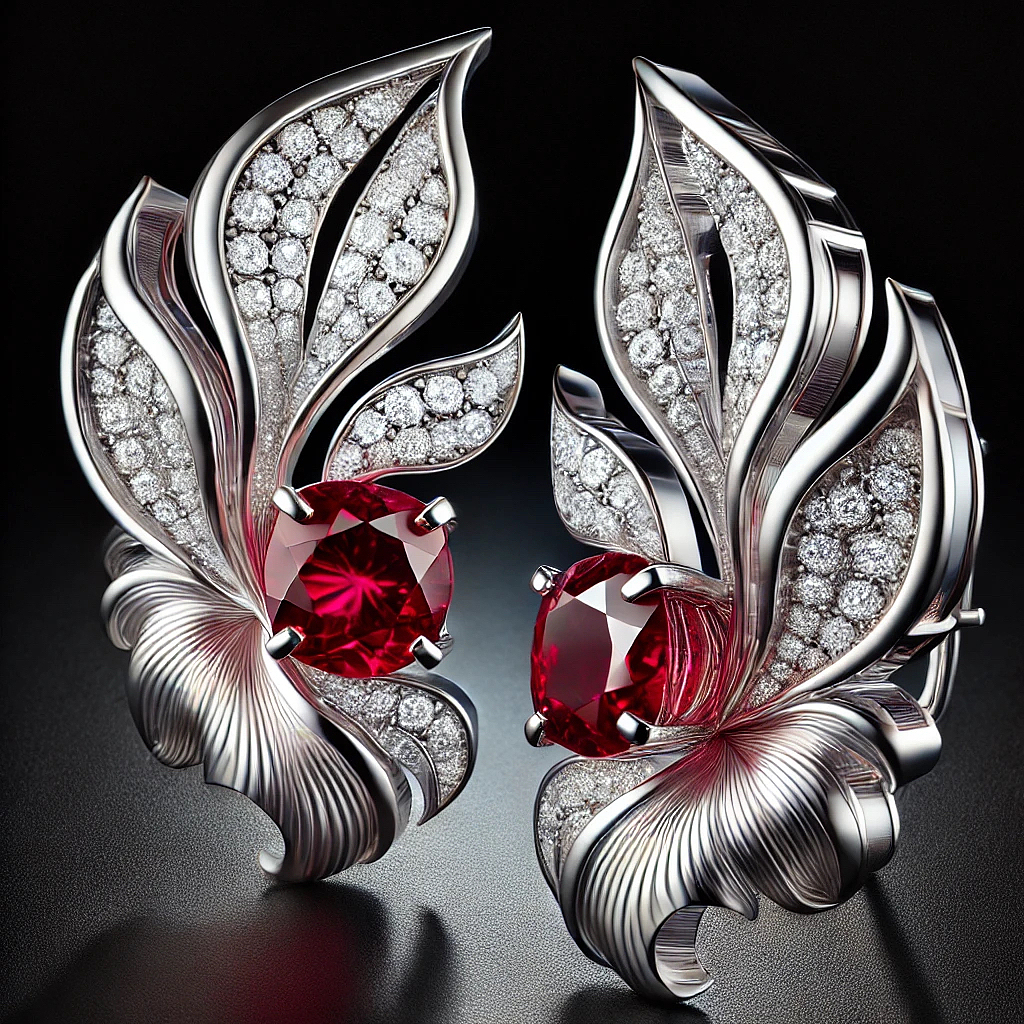 鸿运当头，锦鲤跃耳（纯设计）（图ZMzc2MDkxMzUy） - 首饰设计 - 站酷设计师猫朵设计原创素材 - 站酷ZCOOL