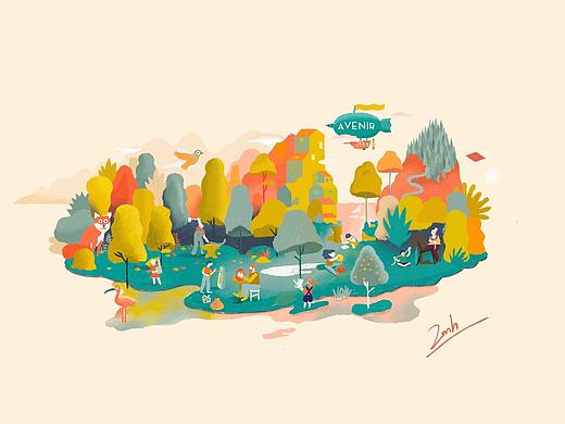 插画（个人主页-ZMzkxMDMxMzY=） - 创作习作 - 站酷设计师我是茄子1原创素材 - 站酷ZCOOL