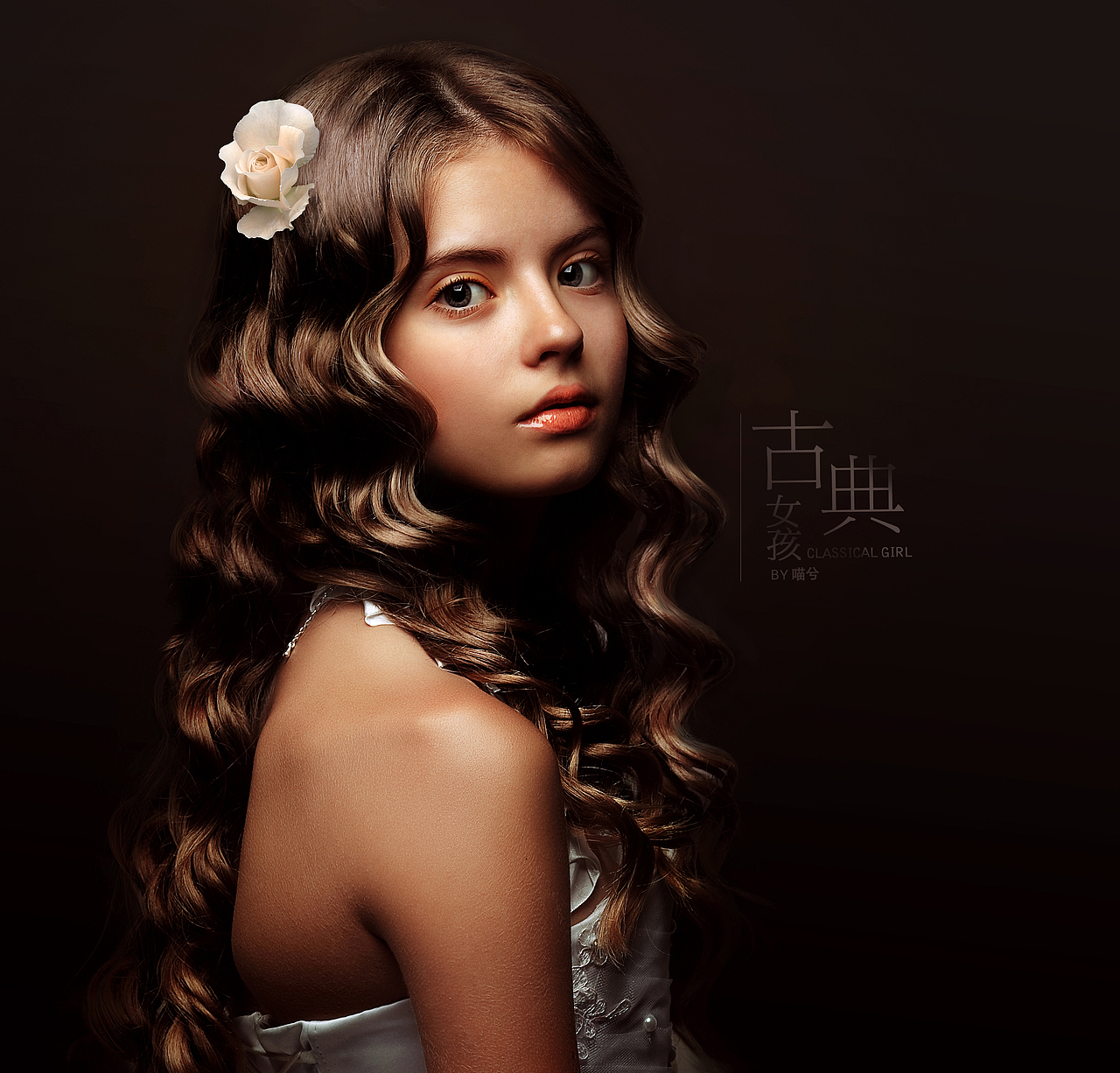 古典女孩修圖練習(xí)，修圖對比（圖ZNzU0ODAwNzY=） - 其他平面 - 站酷設(shè)計(jì)師喵兮原創(chuàng)素材 - 站酷ZCOOL