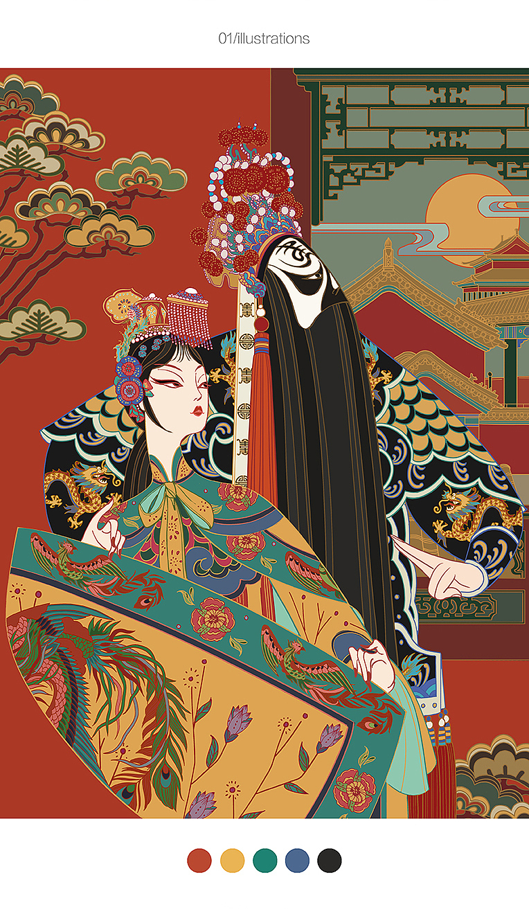 聪明白菜/霸王别姬（图ZMTQ4NzkxNDEy） - 商业插画 - 站酷设计师聪明白菜原创素材 - 站酷ZCOOL