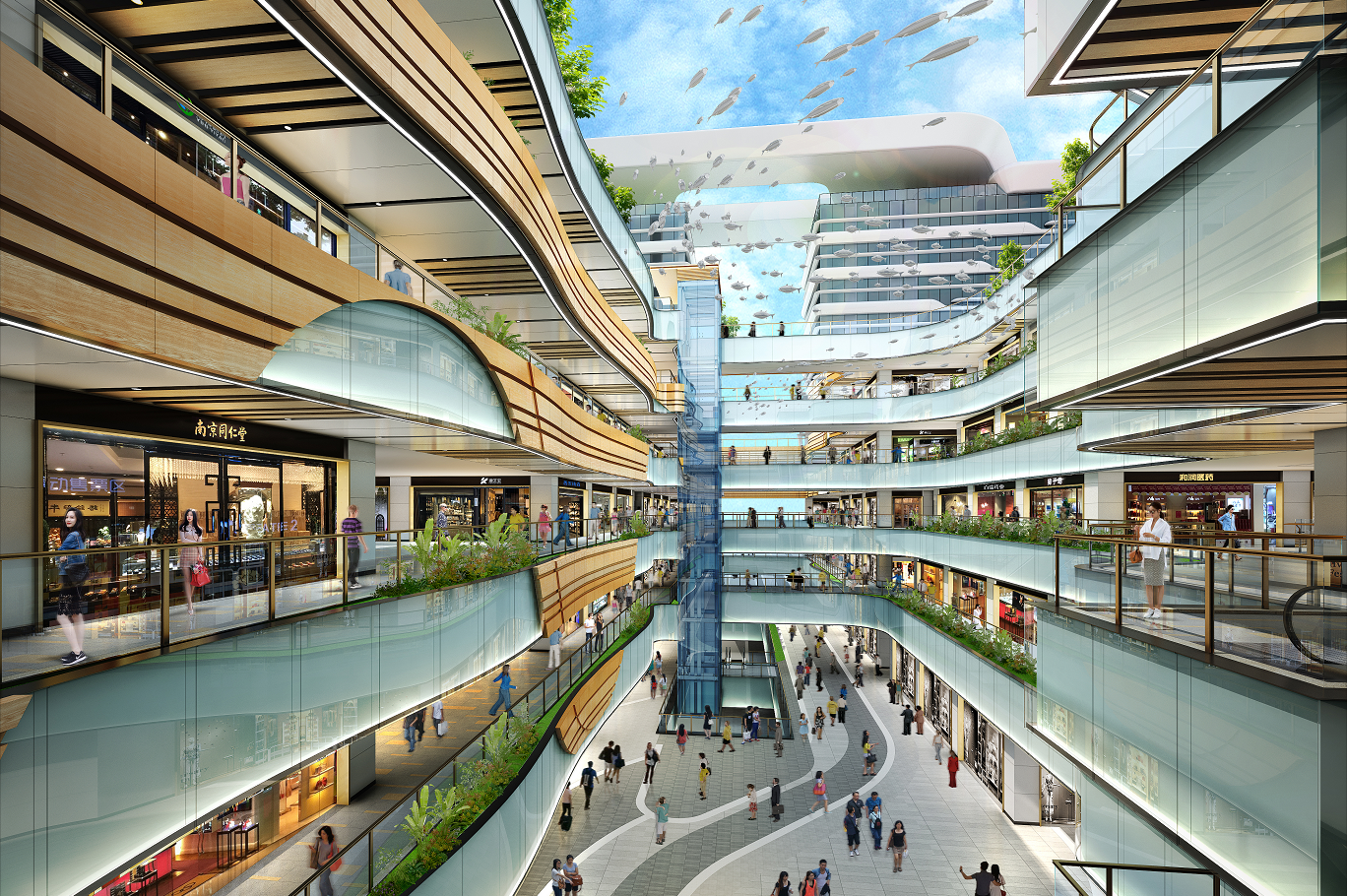 大型商场|三维|场景|豆浆呐 - 原创作品 - 站酷 (zcool)