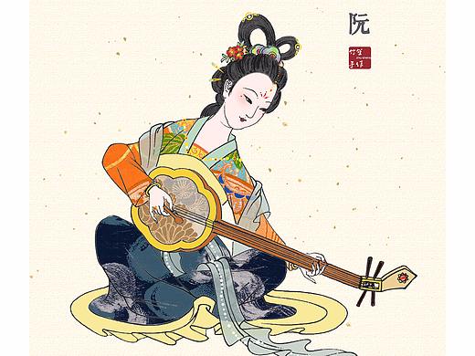 《国艺》古典乐器系列插画