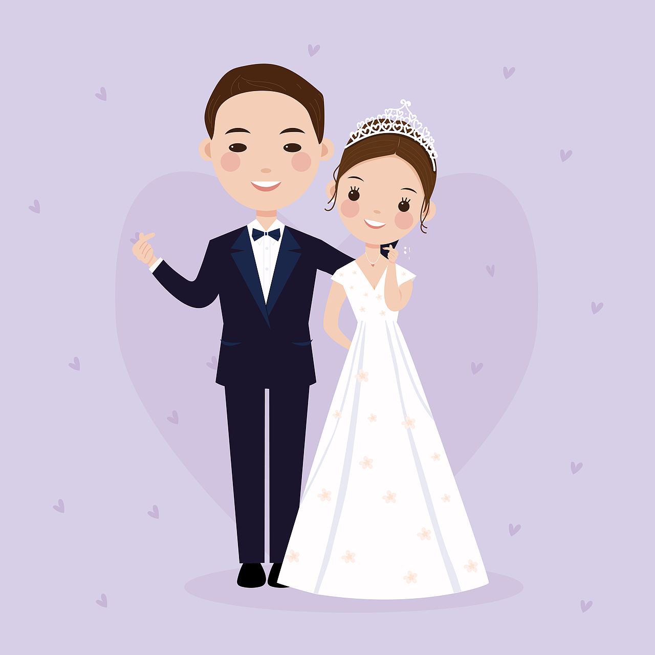 婚纱照绘画