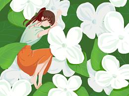 关于夏日的一些小画