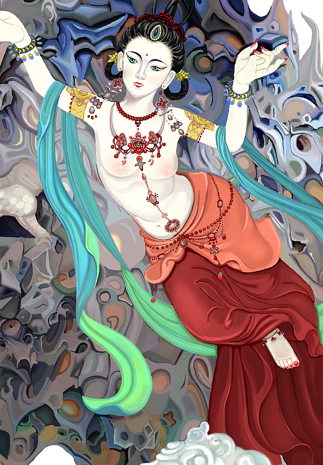 飞天|插画|创作习作|玉四王爷 - 原创作品 - 站酷 (zcool)
