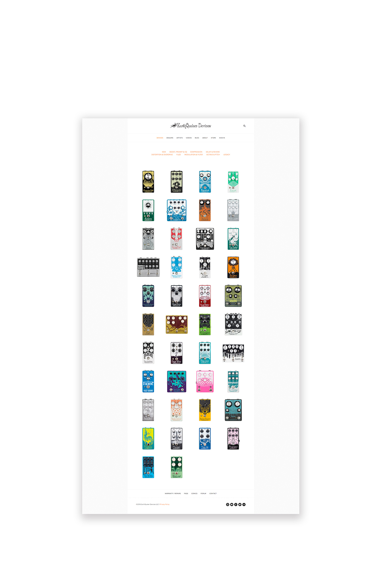 图形设计——Earthquaker官网设计赏析