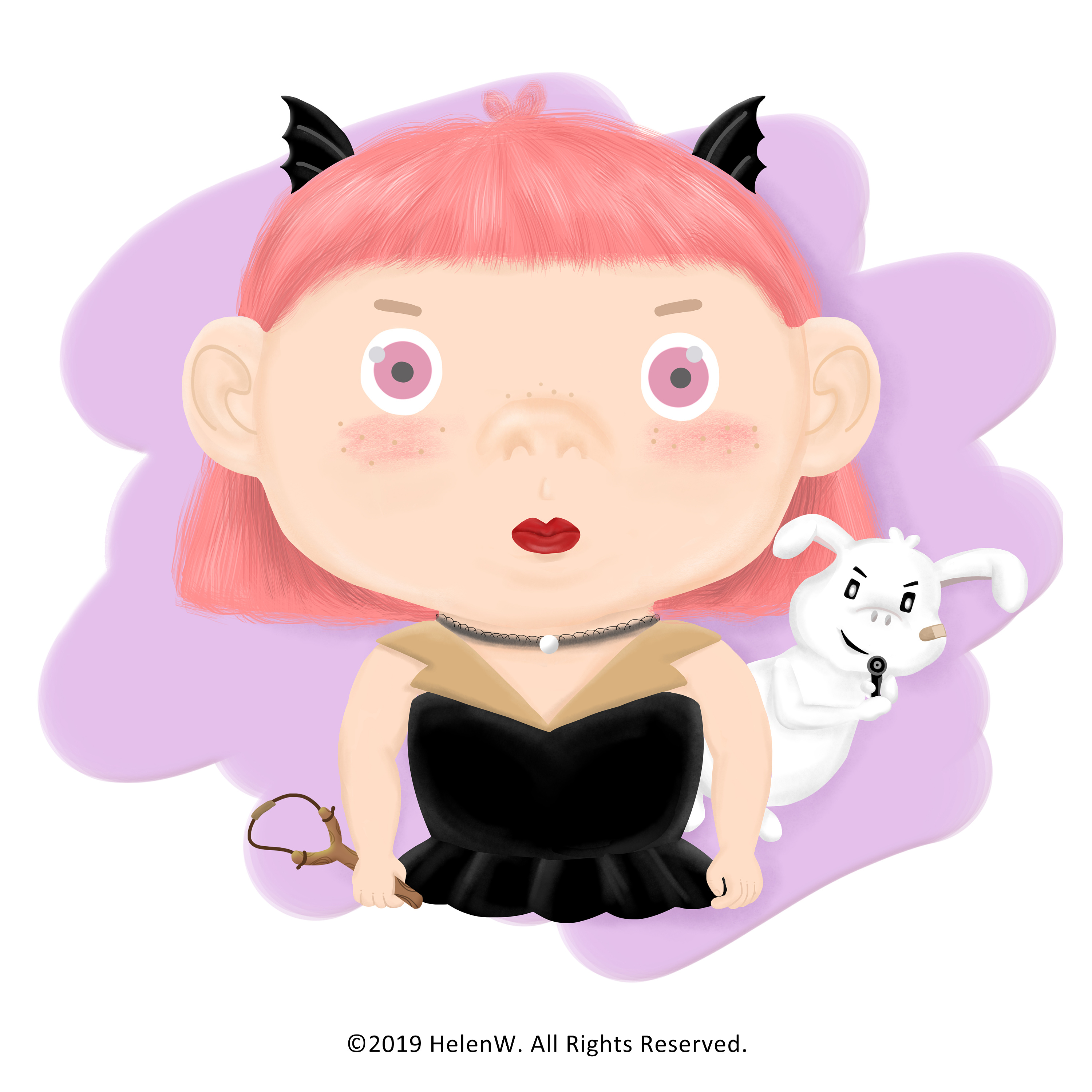 piggy nose kiddo_猪鼻小朋友_儿童插画