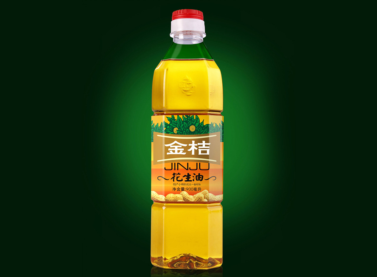 金桔花生油（图ZNTA5Mjg3MTY=） - 包装 - 站酷设计师sune尚一原创素材 - 站酷ZCOOL