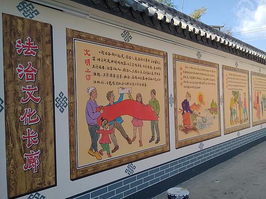 法治文化墙体彩绘/法治文化长廊墙绘墙画彩绘