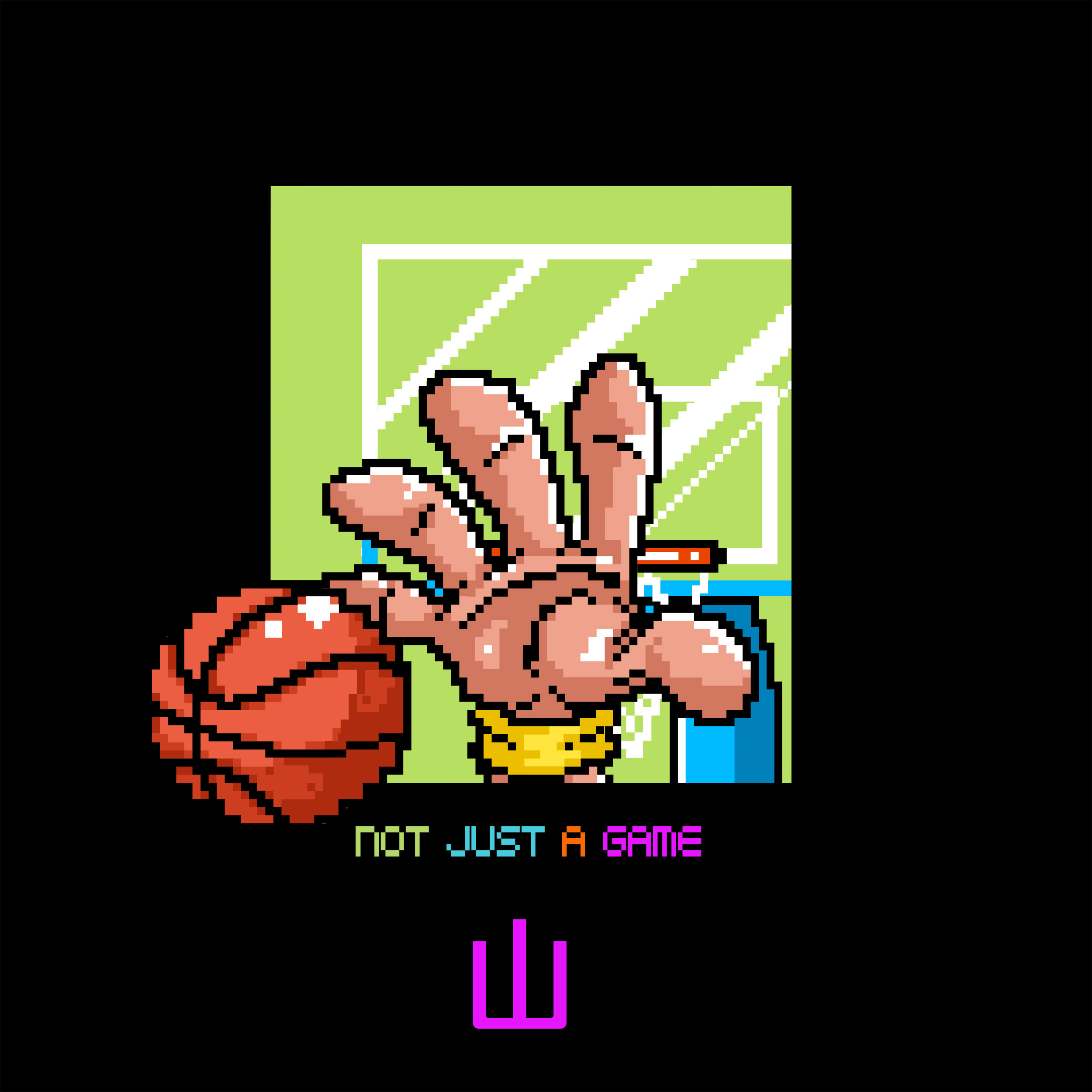 风林火山主题篮球像素画