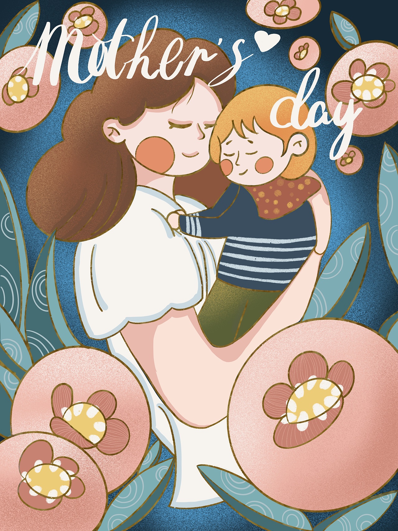 母亲节练习|插画|创作习作|jocelyn11 - 原创作品 - 站酷 (zcool)