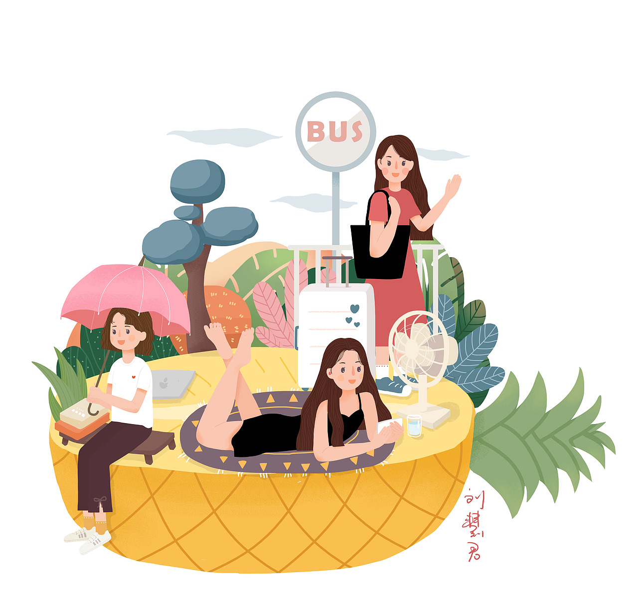 三个朋友的不同生活（图ZMTE5NTQxODY0） - 创作习作 - 站酷设计师蜗牛123453原创素材 - 站酷ZCOOL