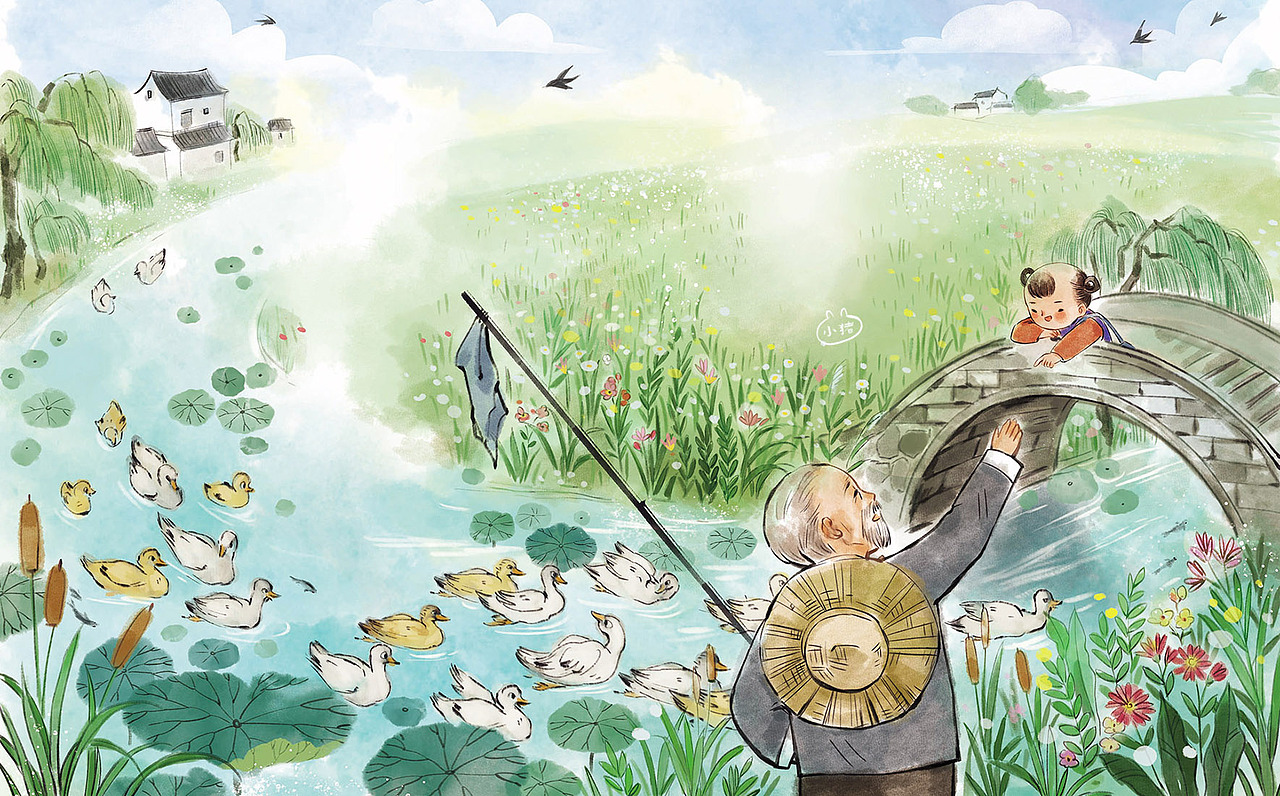 童谣图书插画（图ZMjMzOTIxNjI4） - 绘本 - 站酷设计师小猪君原创素材 - 站酷ZCOOL