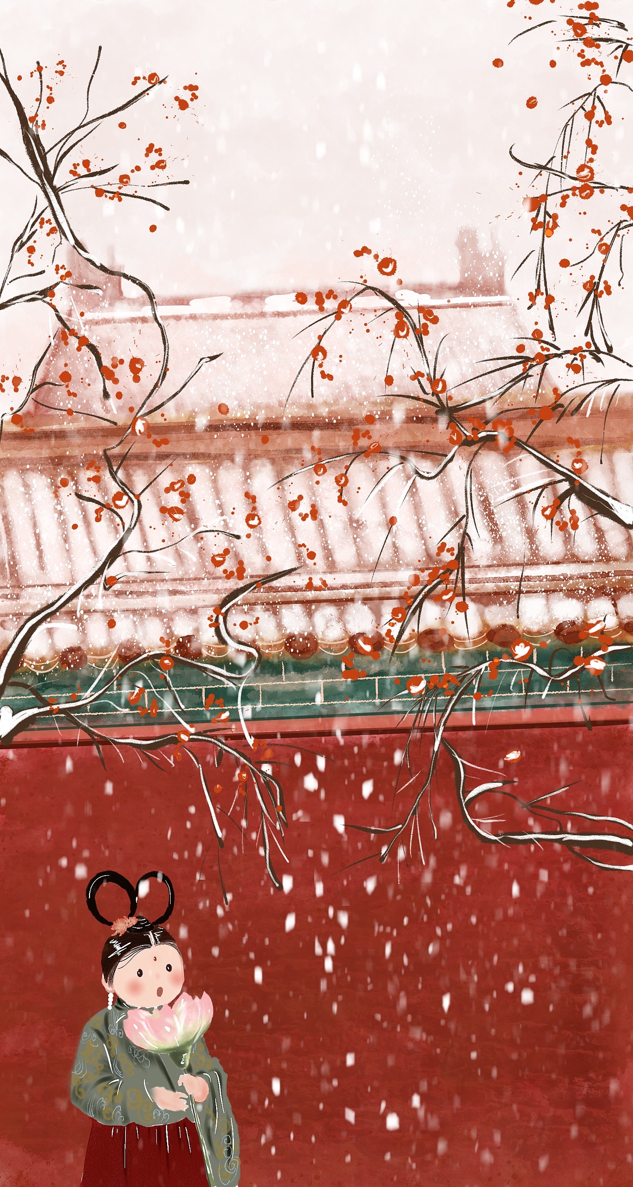 紫禁城的雪（图ZMjY2NjcwNTQw） - 绘本 - 站酷设计师郑娃娃原创素材 - 站酷ZCOOL