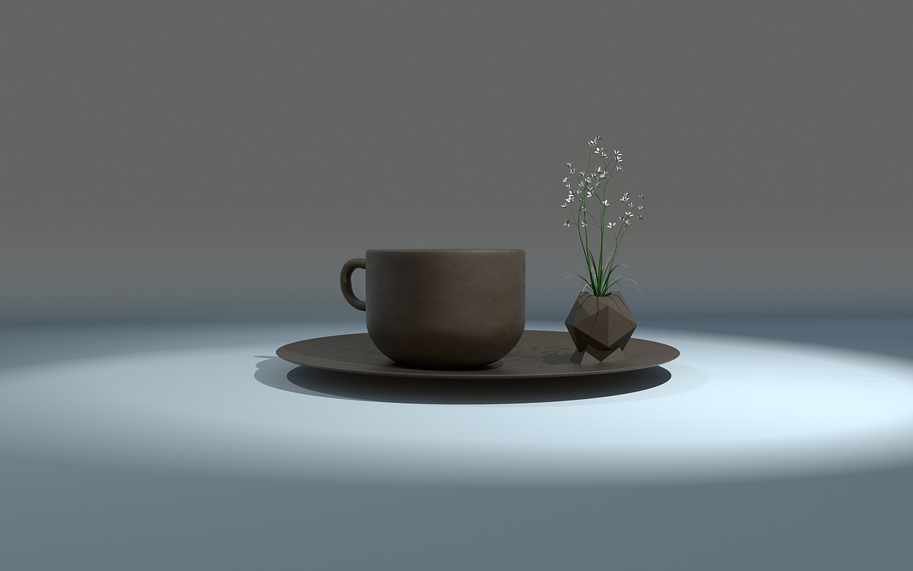 茶杯小场景