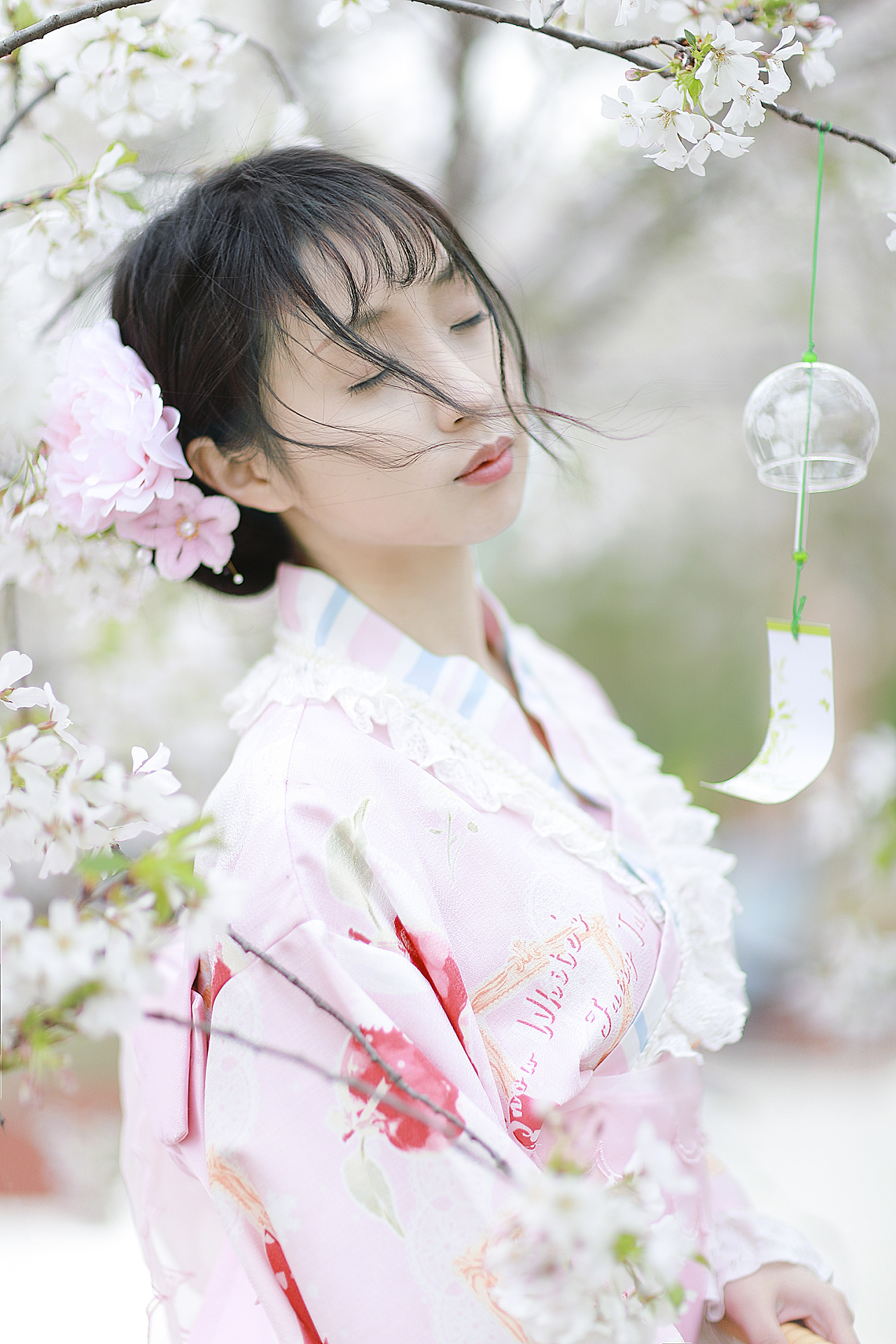 春日樱花和服写真|摄影|人像摄影|安静photo - 原创作品 - 站酷