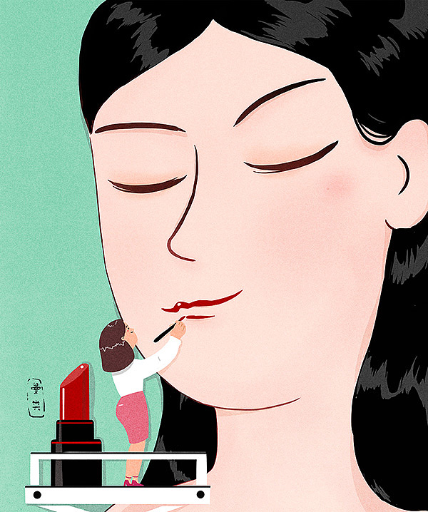 每个女孩都是爱美的小天使（图ZOTk2MjM5MjQ=） - 商业插画 - 站酷设计师曼类类类类类原创素材 - 站酷ZCOOL