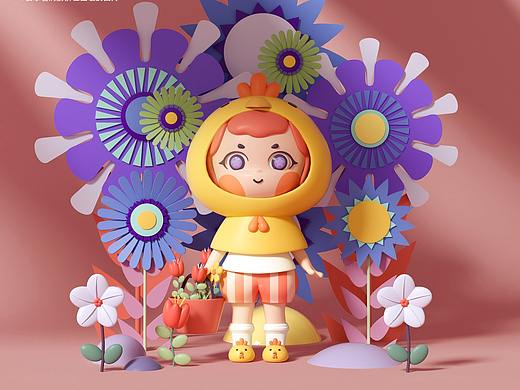 【89】C4D潮玩系列 | Q版人物5