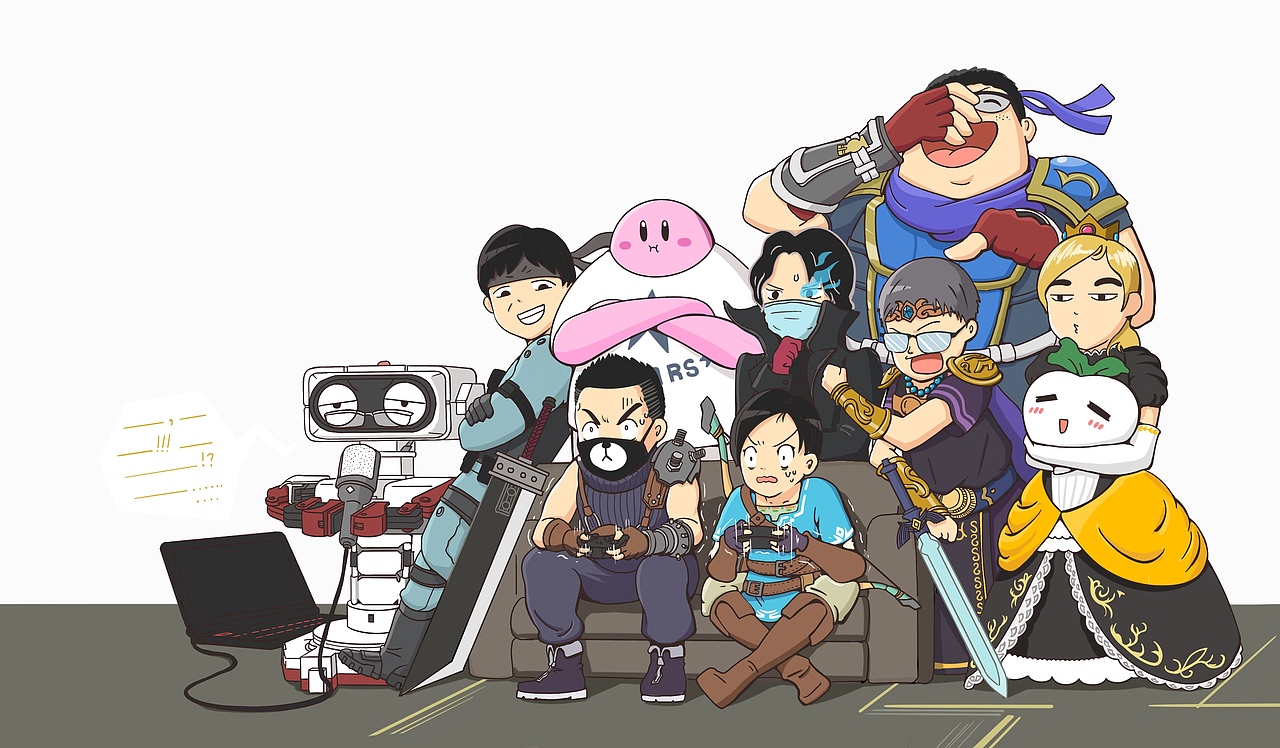 “秦斗会”活动主题插画