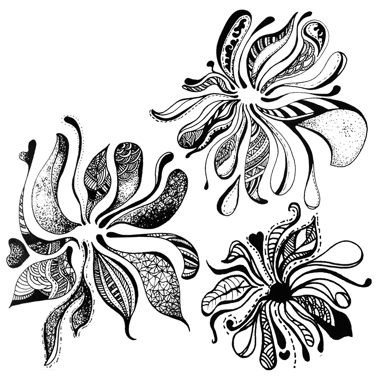 黑白装饰画