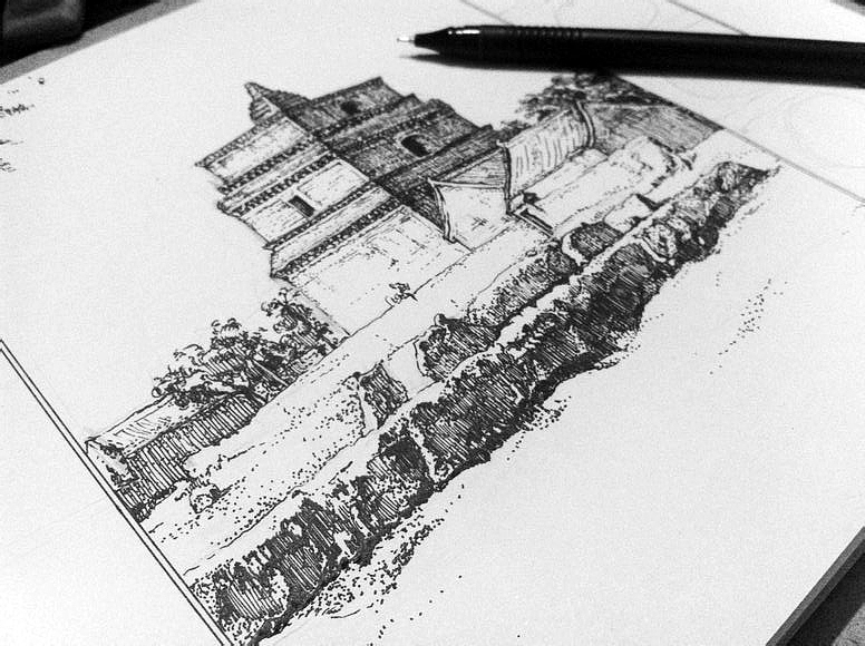 繁塔上面全是佛像