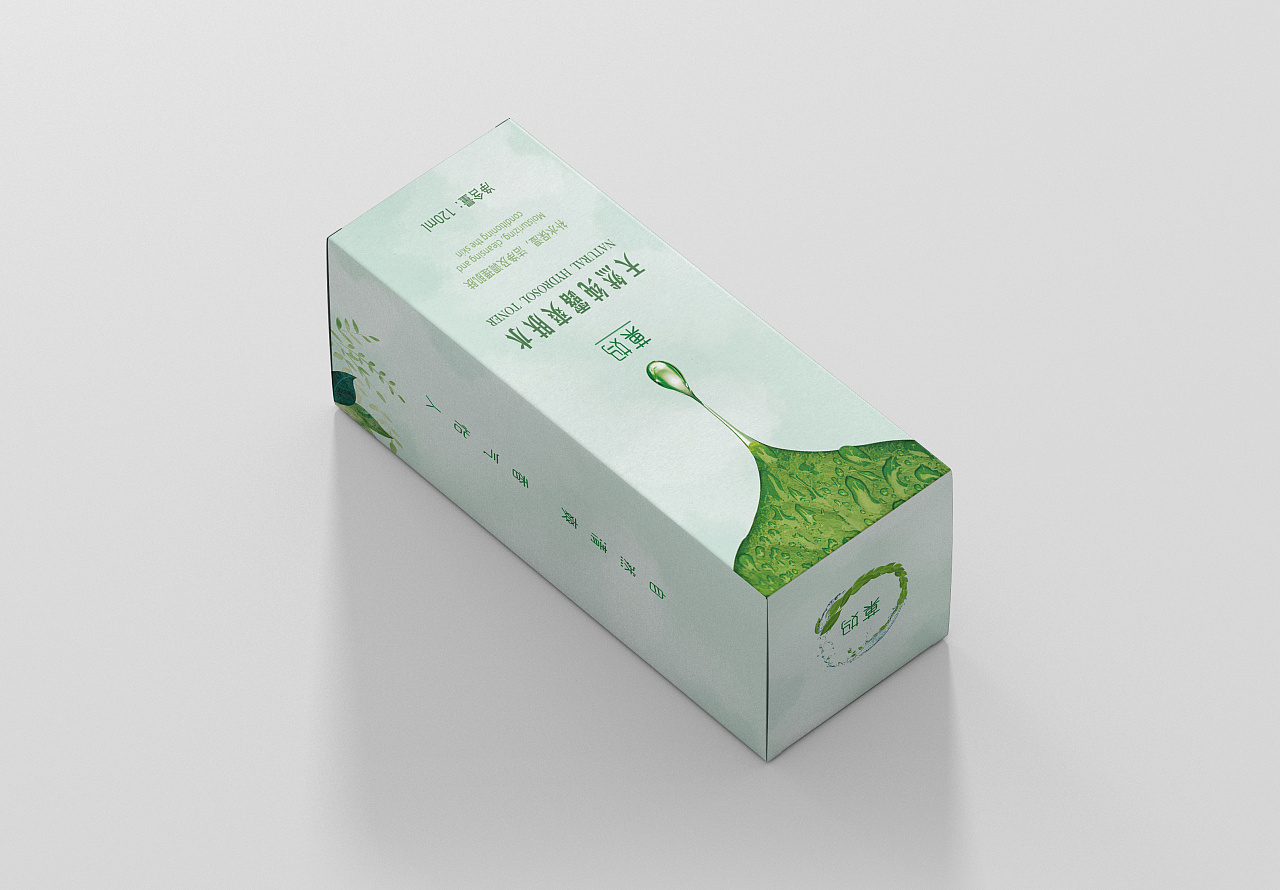 菓妈天然纯露爽肤水包装盒