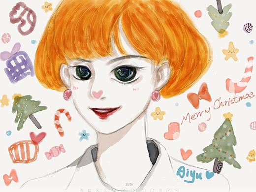 圣诞插画（个人主页-ZMjU5OTcwOTI=） - 艺术插画 - 站酷设计师aiyu1原创素材 - 站酷ZCOOL