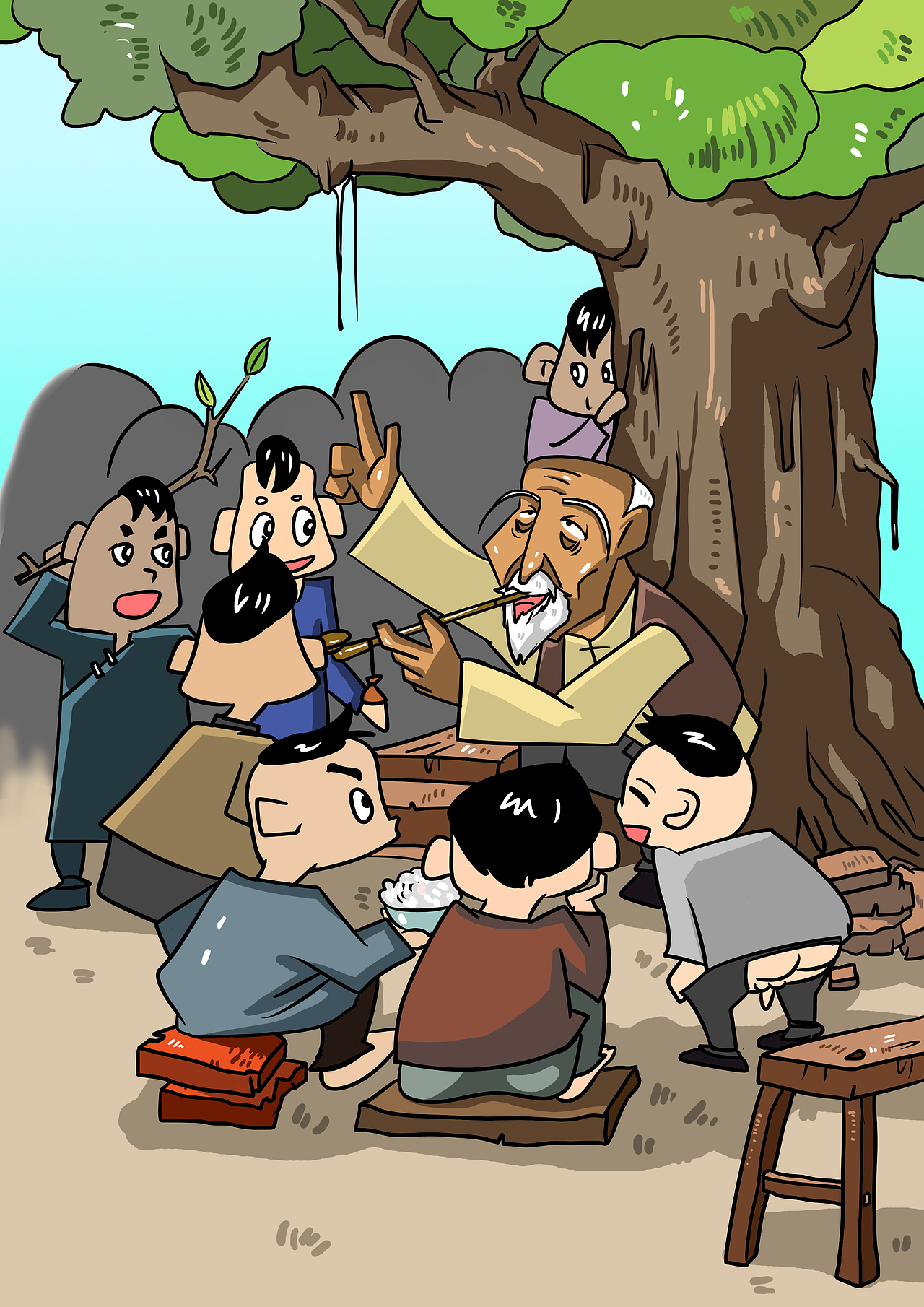 孙中山故事插图试稿