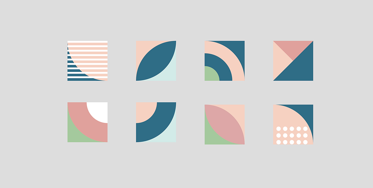 几何造型品牌简单提案