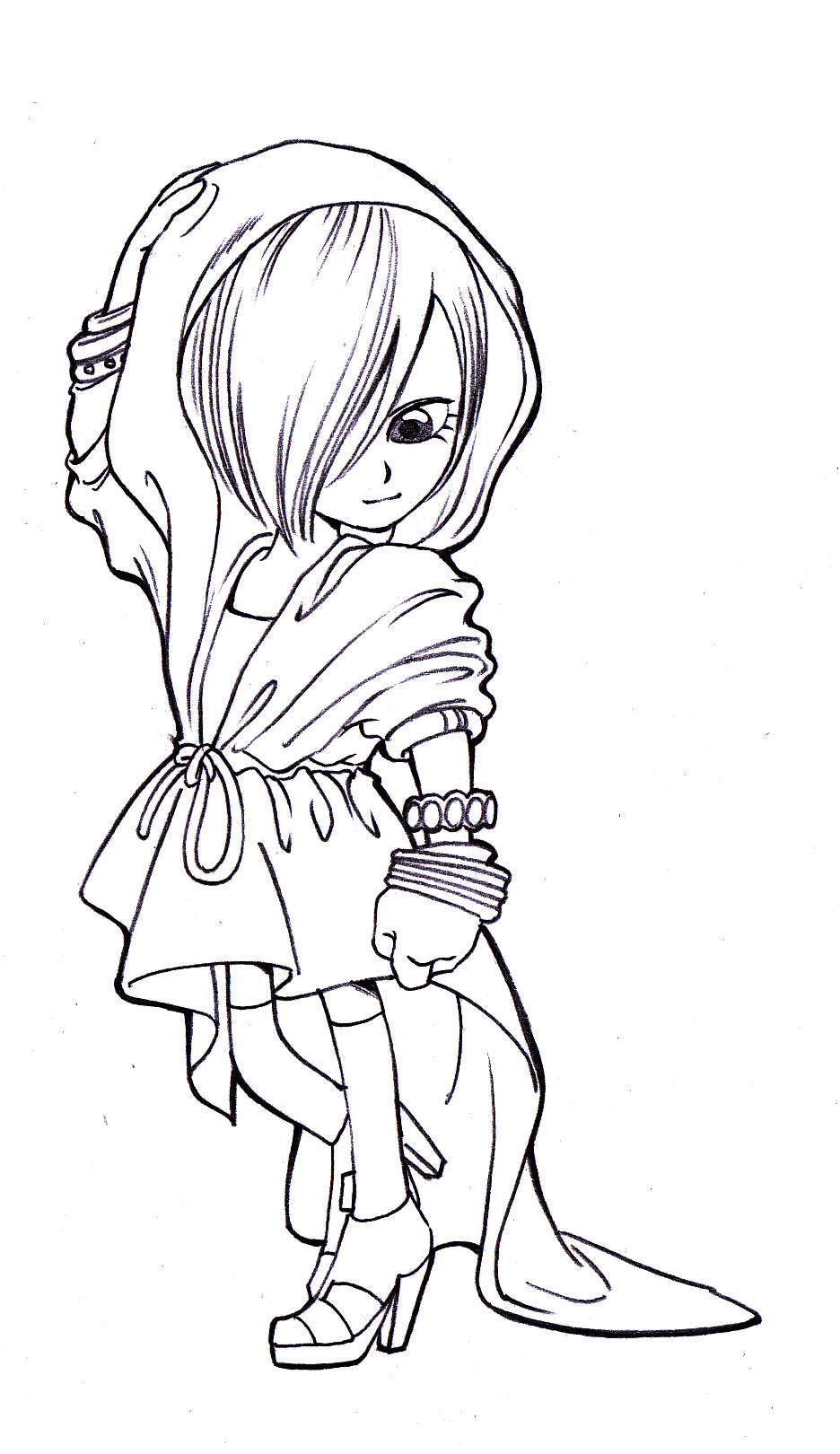 一组可爱风女孩设计图