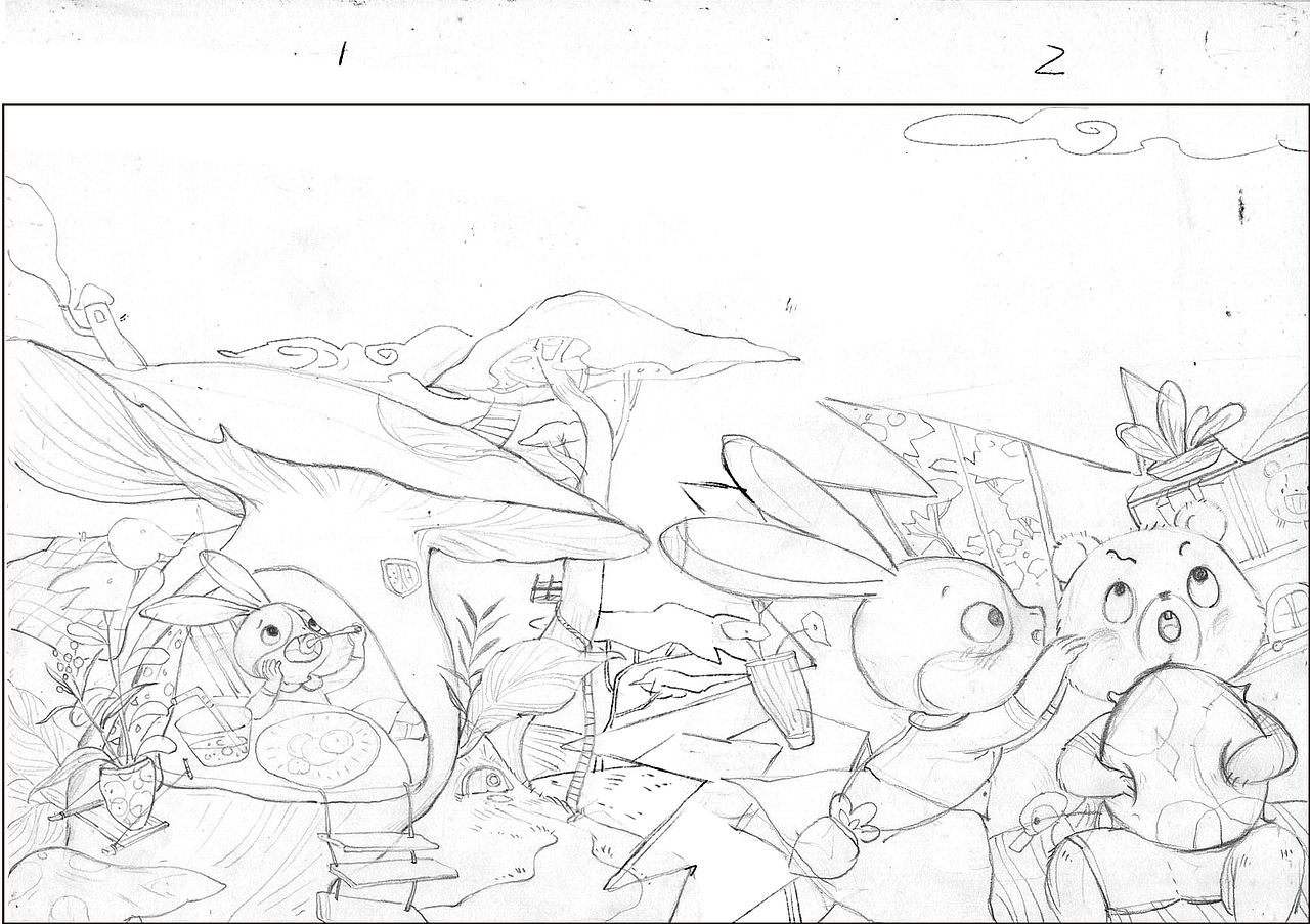 水彩插画 儿插(悄悄告诉你,我尿床了)