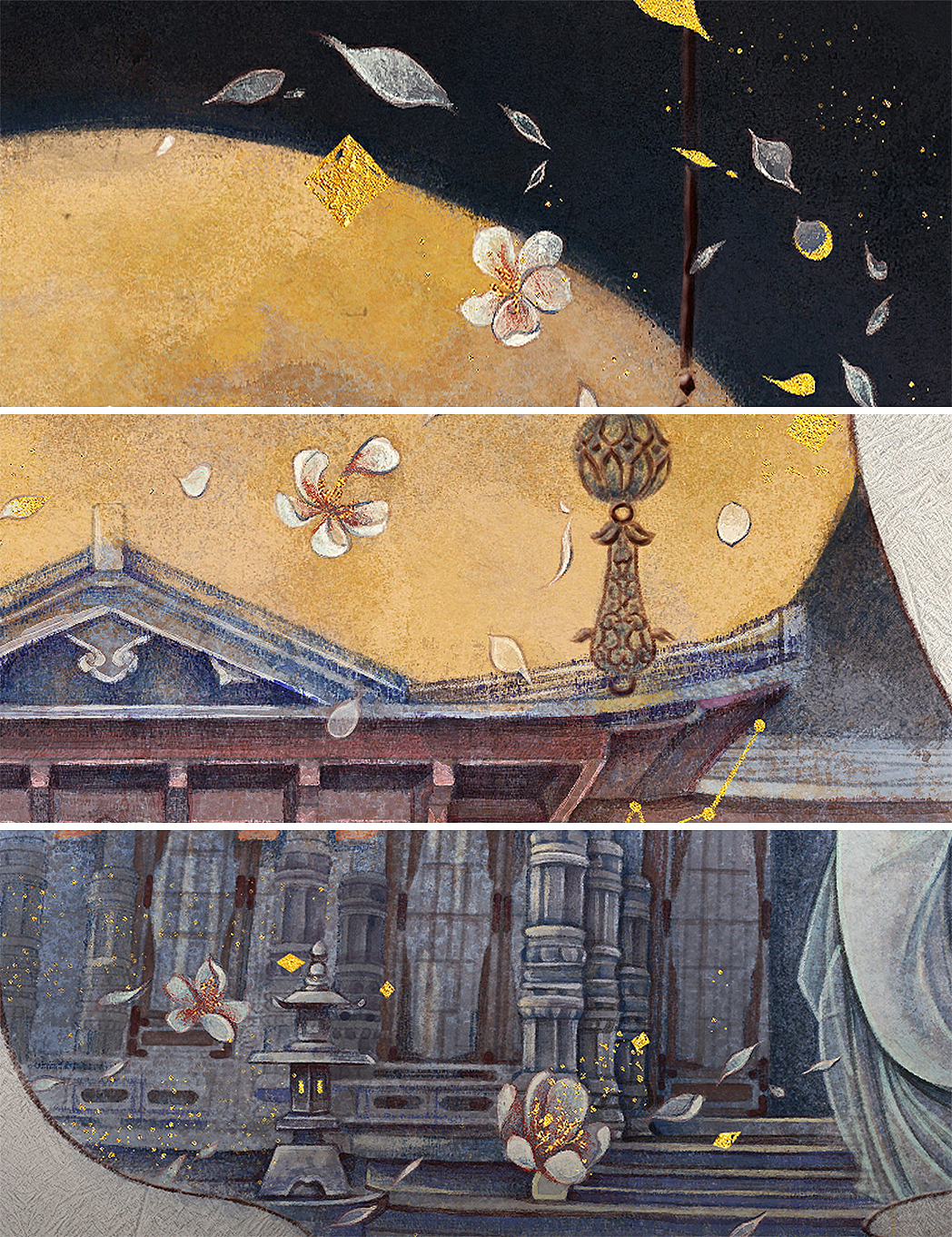 影视剧《千古玦尘》壁画风格宣传海报 _曹狗剩-站酷zcool