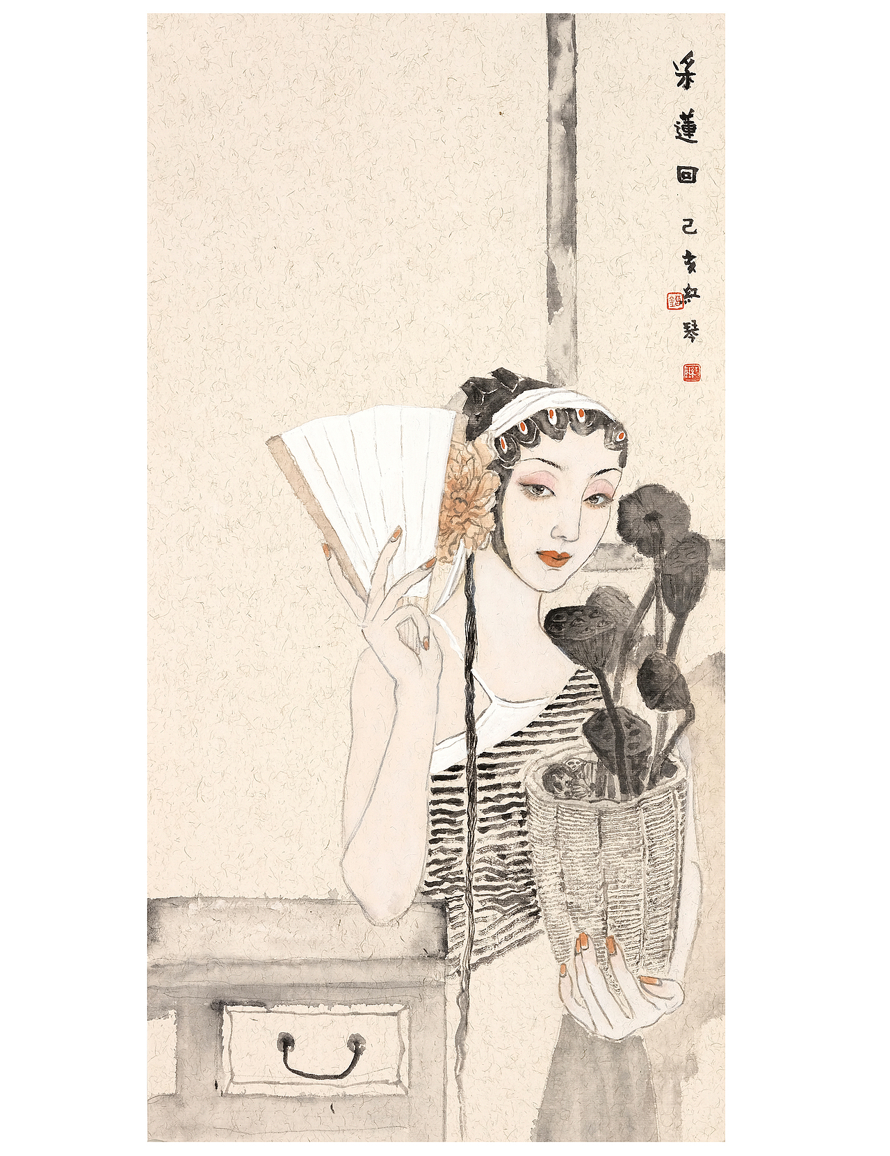 中国美术家协会会员刘红琴人物画欣赏