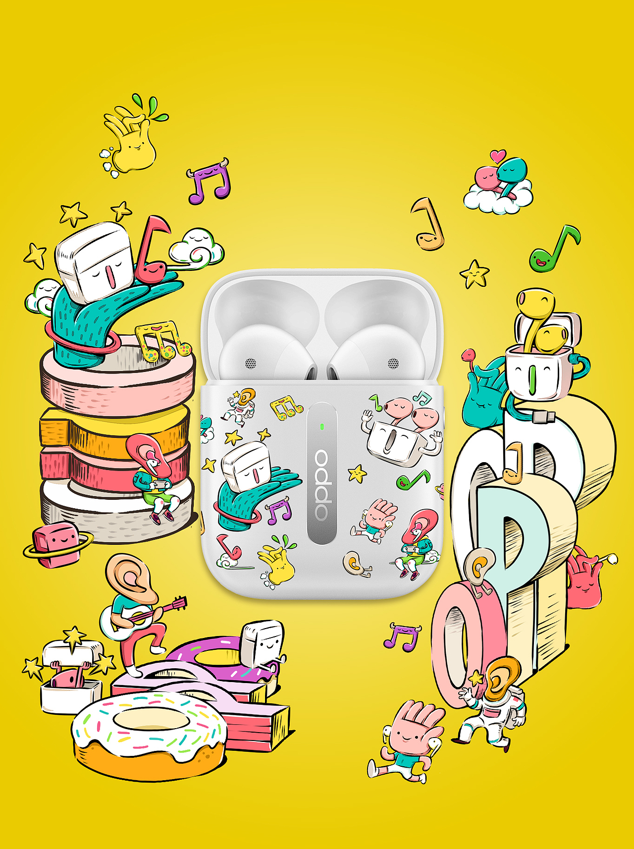 Oppo Enco Free 掌中小世界（图ZMTkyODY4NDUy） - 图案 - 站酷设计师lzh1122原创素材 - 站酷ZCOOL