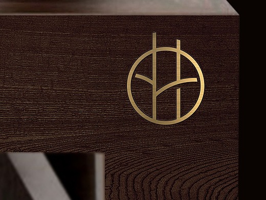 陈仕曲直红木家具品牌logo设计