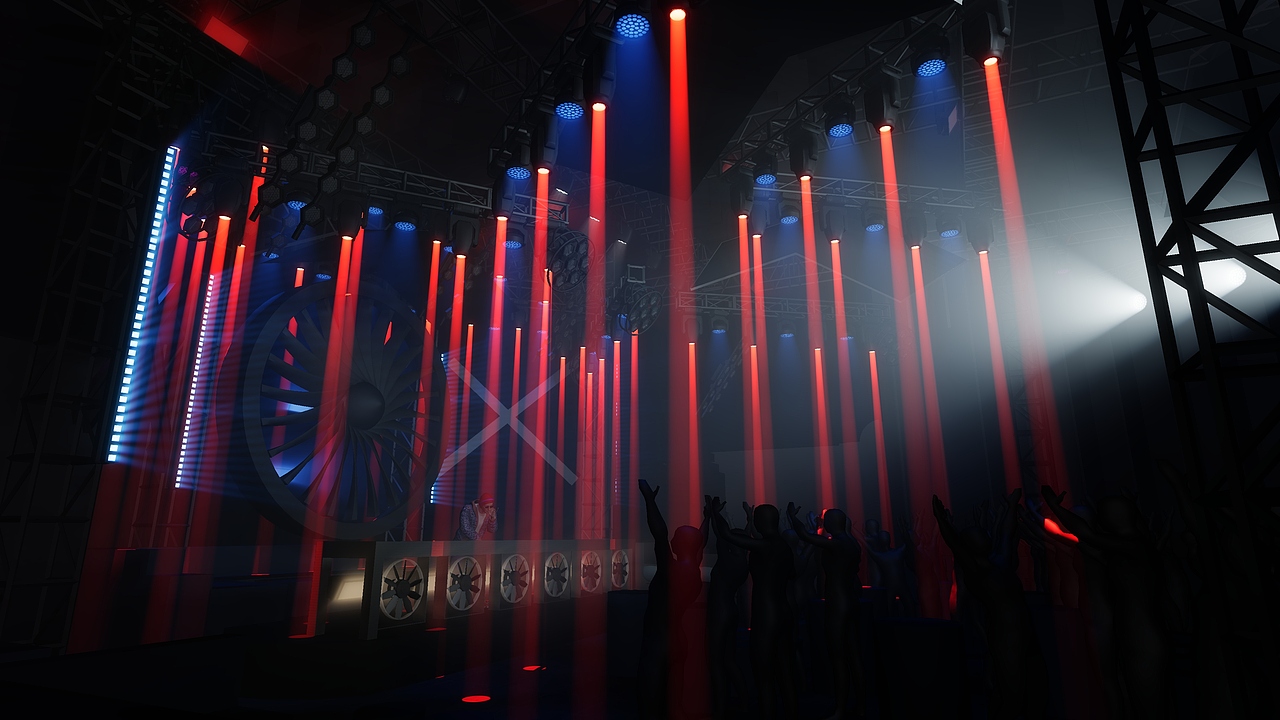 live house灯光设计灯光演示（图ZMjkyNjc5Njk2） - 舞台美术 - 站酷设计师kejian2021原创素材 - 站酷ZCOOL