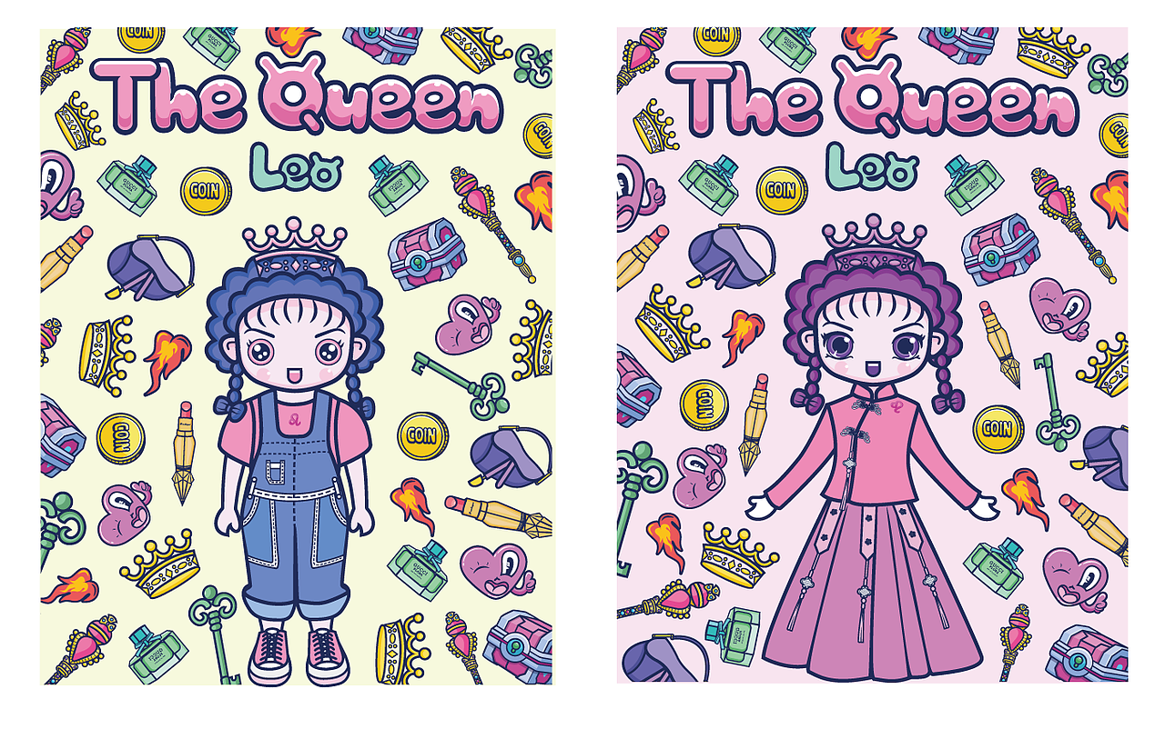 設(shè)計(jì)一個(gè)可愛(ài)的另類(lèi)獅子座（圖ZMjIxNDQ3NjIw） - 創(chuàng)作習(xí)作 - 站酷設(shè)計(jì)師freedom慧慧原創(chuàng)素材 - 站酷ZCOOL