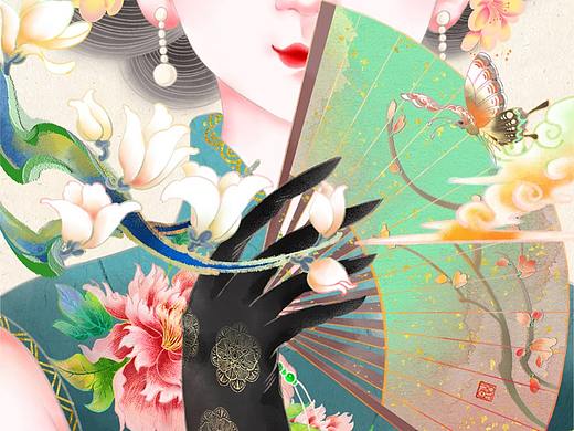 国风插画「上海印象」