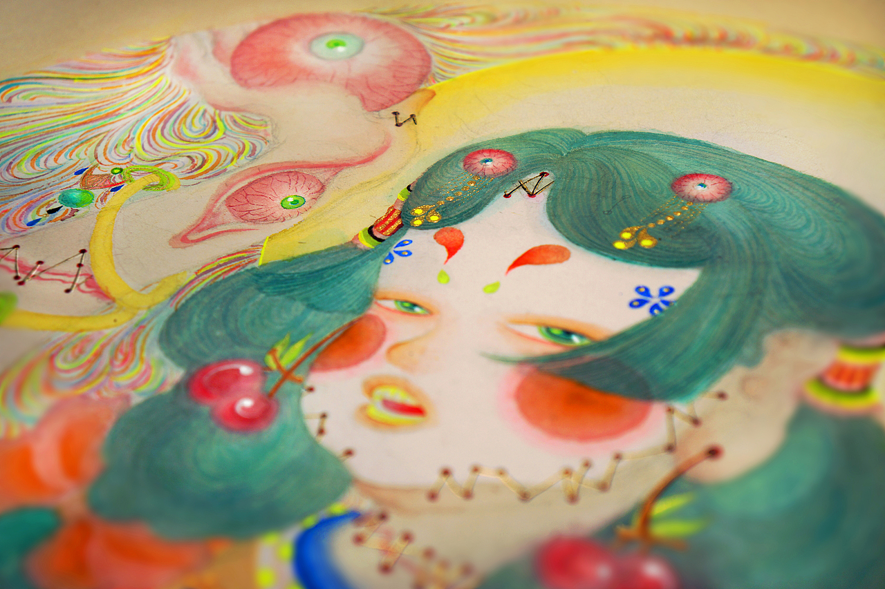 《如幻星.岁三百山蛟童女.祭月娥》白中南颜彩—人川集