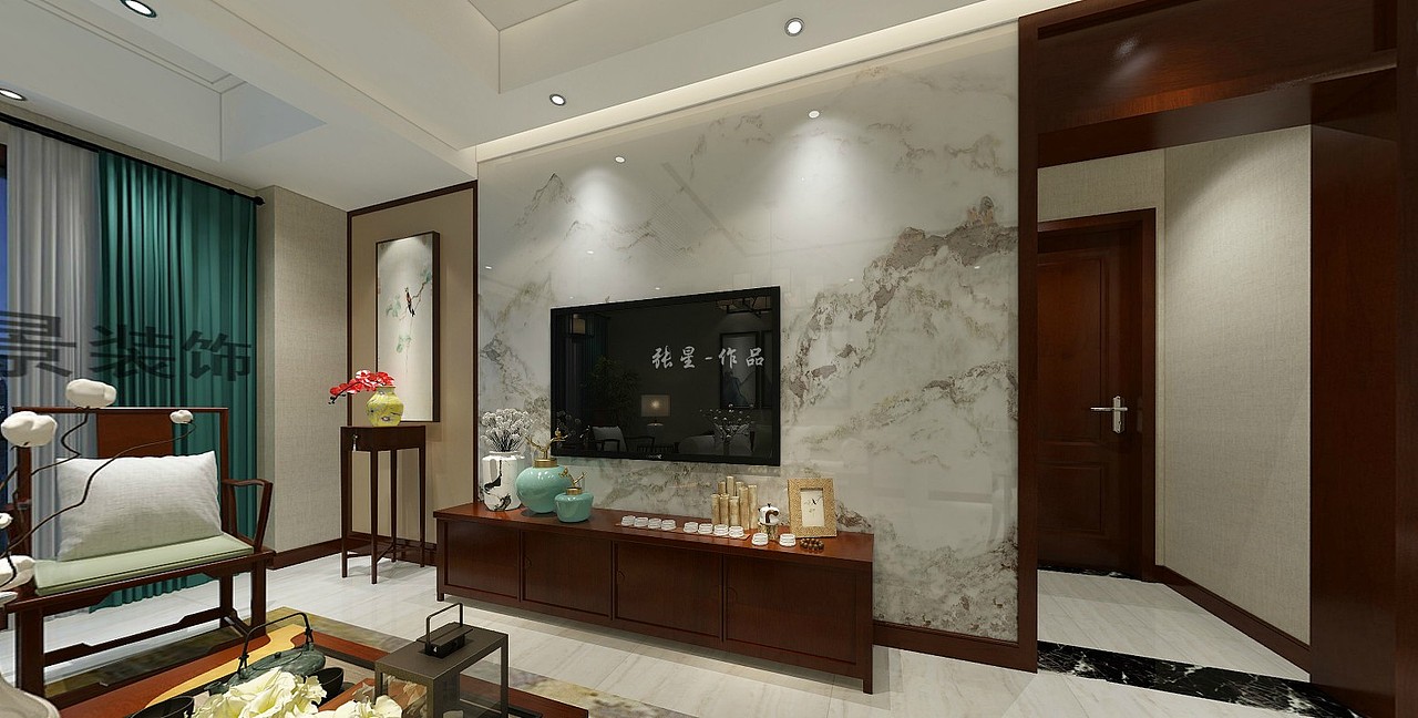 九城时光装修案例效果图-谢家湾九城时光在建工地