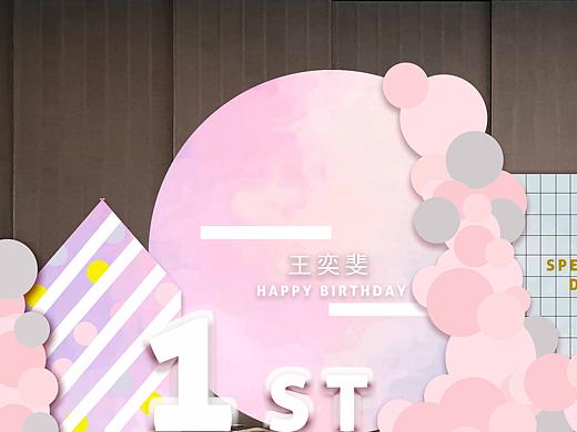 生日展板插画设计