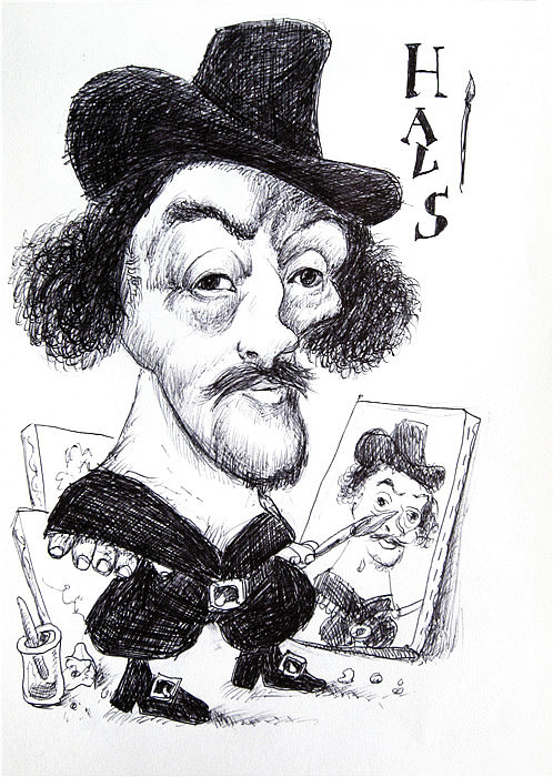 临名人漫画像(圆珠笔)2