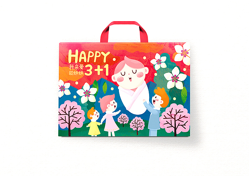 【HAPPY 3+1】卡通包装设计 礼物包装（图ZODg1MTE1MzI=） - 包装 - 站酷设计师BANSIRFUN原创素材 - 站酷ZCOOL