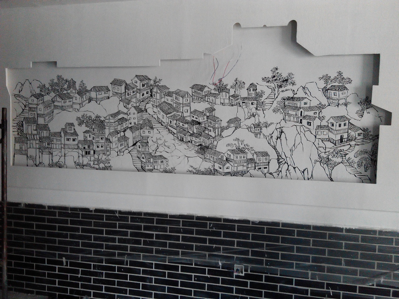 日照农村文化墙，壁画，手绘墙，幼儿园彩绘，墙体彩绘（图ZMTQ2NjExMDU2） - 商业插画 - 站酷设计师聚精绘神壁画原创素材 - 站酷ZCOOL