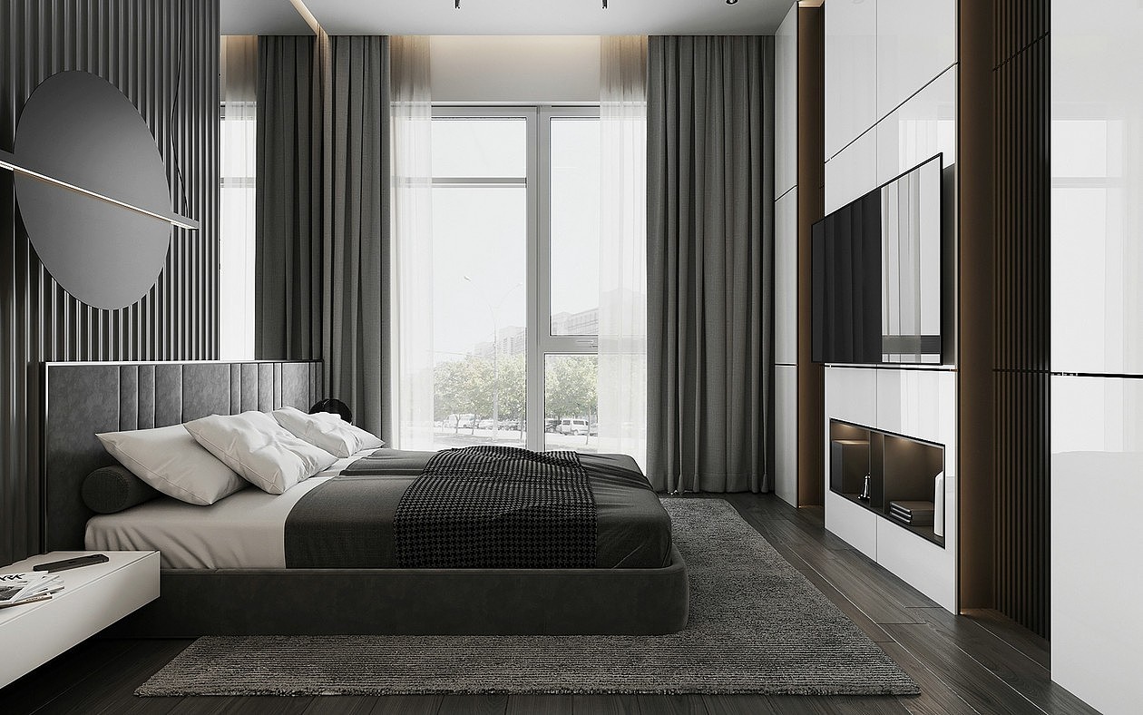 高级灰色系公寓设计 超高级